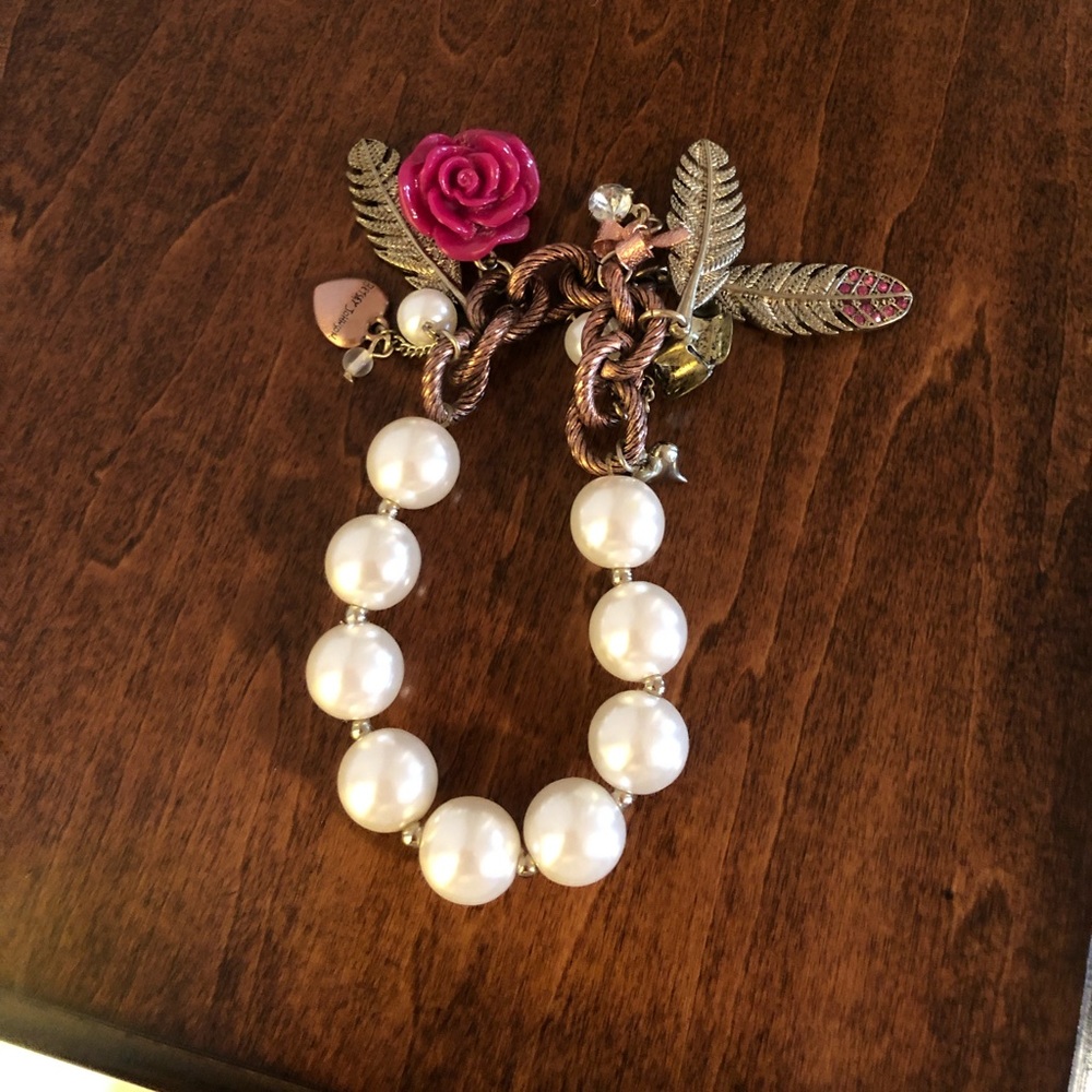 Betsy Johnson charm bracelet.